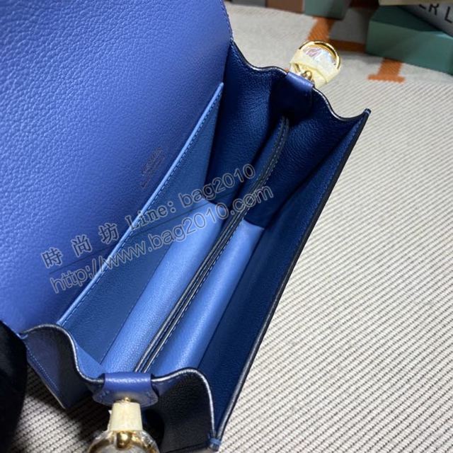 HERMES女包 豬鼻子包 Roulis Evercolor皮 希臘藍 愛馬仕百搭款單肩包 愛馬仕斜挎背包  Ama1685